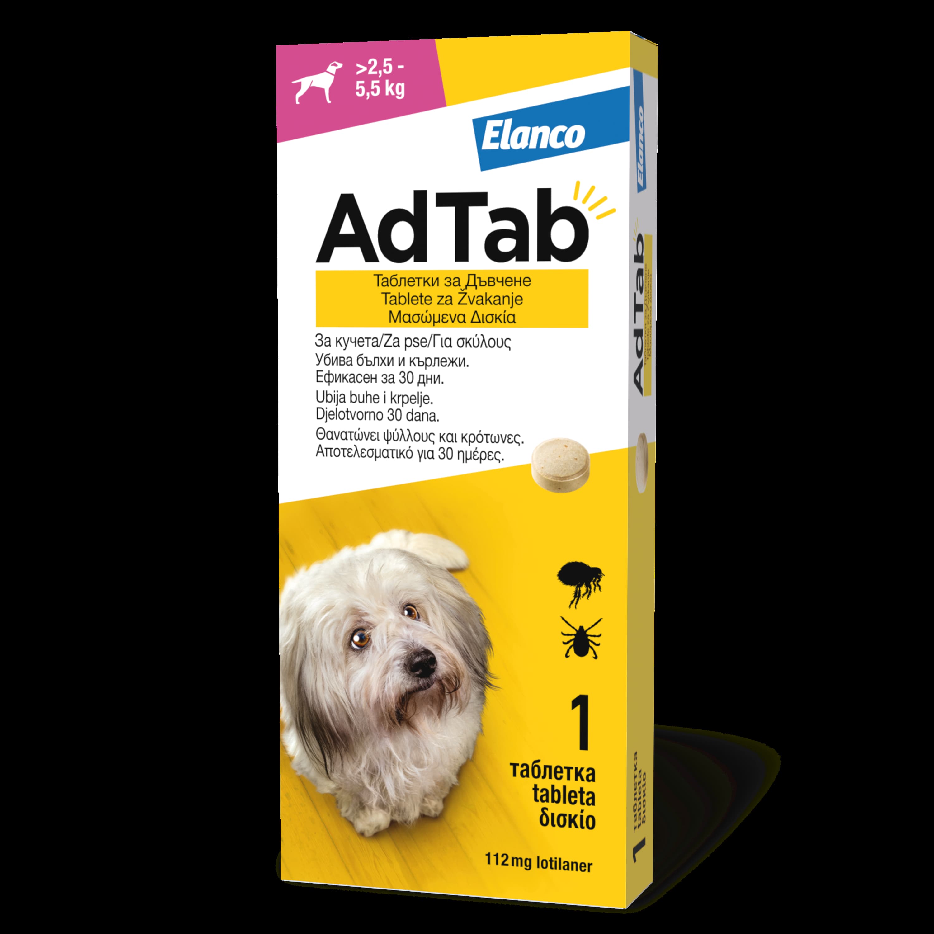 ADTab 112,5mg za pse 2,5-5,5kg